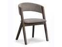 Falcon Mid-Century Walnut and Cream Dining Chair