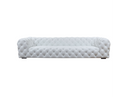 Dexter Transitional White Full Italian Leather Sofa