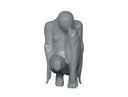 Modern White Kneeling Sculpture
