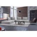 Nolden - Modern Modular Grey Fabric Ottoman
