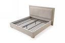 Corrico - Modern Off White and Champagne Gold Bedroom Set