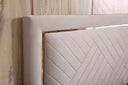 Corrico - Modern Off White and Champagne Gold Bedroom Set