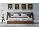 Tokyo - Contemporary Black and Grey Platform Bed