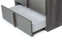 Lucia - Italian Modern Elm and Matte Grey Chest