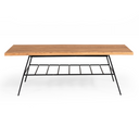Barnum - Industrial Oak and Black Iron Live Edge Coffee Table