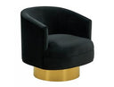 Basalt - Modern Black Fabric Accent Chair