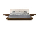 Sogno - Italian Modern Beige Fabric High Headboard Bed