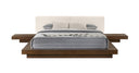 Sogno - Italian Modern Beige Fabric High Headboard Bed