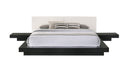Palermo - Italian Modern Faux Concrete & Walnut Bedroom Set