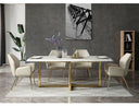 Kowal - Glam Black Marble Dining Table