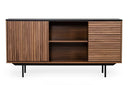 Maggie - Modern Walnut and Grey Buffet