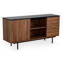 Maggie - Modern Walnut and Grey TV Stand