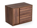 Asus - Italian Modern Walnut Nightstand