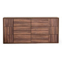 Asus - Italian Modern Walnut Mirror