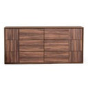 Asus - Italian Modern Walnut Dresser