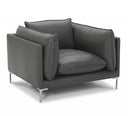 Harvest - Modern Grey Full Leather Chair