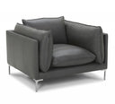Harvest - Modern Grey Full Leather Chair
