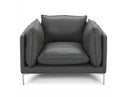 Harvest - Modern White Full Leather Chair