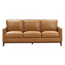 Naylor - Modern Brown Italian Leather Split Sofa
