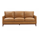 Naylor - Modern Brown Italian Leather Split Chair