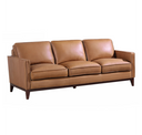 Naylor - Modern Brown Italian Leather Split Chair