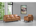 Naylor - Modern Brown Italian Leather Split Chair