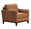 Naylor - Modern Brown Italian Leather Split Sofa