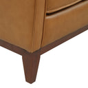 Naylor - Modern Brown Italian Leather Split Chair