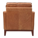 Naylor - Modern Brown Italian Leather Split Chair