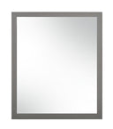 Lucia - Italian Modern Elm and Matte Grey Mirror