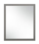 Lucia - Italian Modern Elm and Matte Grey Mirror