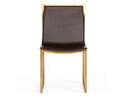 Dalton - Modern Brown Leatherette Dining Chair (Set of 2)
