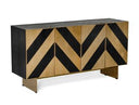 Aspen - Modern High Gloss Black & Gold Buffet