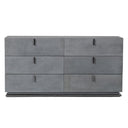 Buckley - Modern Grey Crackle Dresser