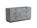 Buckley - Modern Grey Crackle Dresser