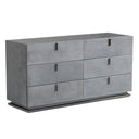 Buckley - Grey & Black Stainless Steel Bedroom Set
