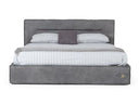 Hollywood - Italian Contemporary Grey Leather Bed
