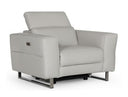 Lucca - Italian Modern Grey Armchair w/ Electric Recliner