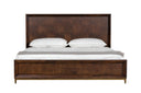 Shane - Modern Acacia & Brass Bed
