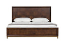 Shane - Modern Acacia & Brass Bed