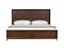 Shane - Modern Acacia & Brass Bed
