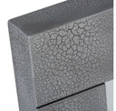 Buckley Modern Cracked Grey 3-Drawer Nightstand
