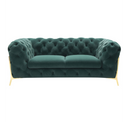 Sheila - Transitional Green Fabric Chair