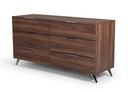 Brooklyn - Italian Modern Walnut Bed Set