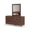Brooklyn - Italian Modern Walnut Bed Set