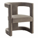 Kendra - Modern Grey Fabric Accent Chair