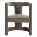 Kendra - Modern Grey Fabric Accent Chair