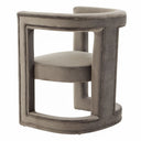 Kendra - Modern Grey Fabric Accent Chair