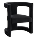Kendra - Modern Black Fabric Accent Chair