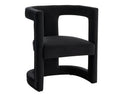 Kendra - Modern Black Fabric Accent Chair